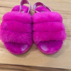 Toddler bright pink toddler girl sandals